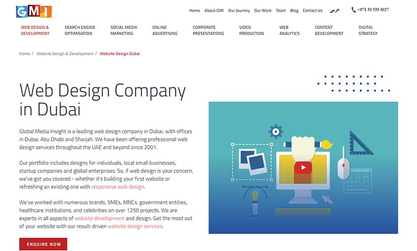 Web development companies in Dubai, UAE